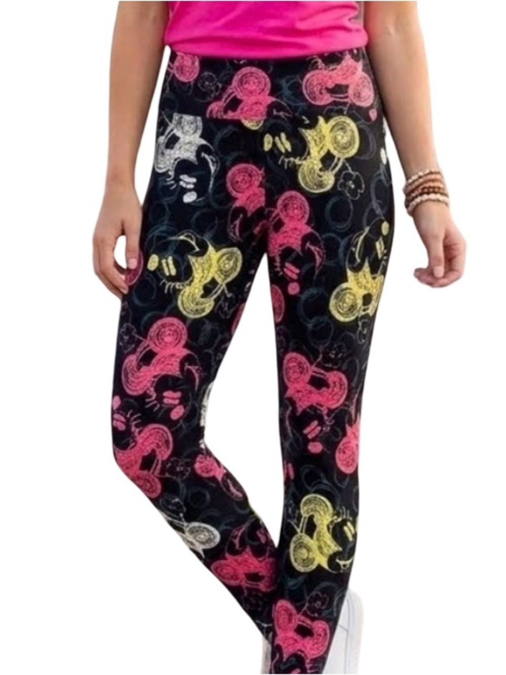 Lularoe Disney all over Minnie Mouse print soft whimsical Disney bound leggings